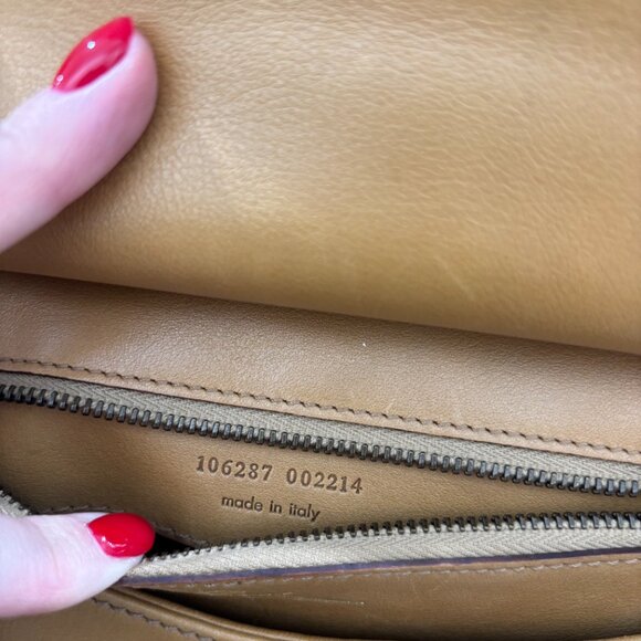 *RARE* 2003 Vintage Gucci Tan Long Shoulder Bag - Picture 4 of 11